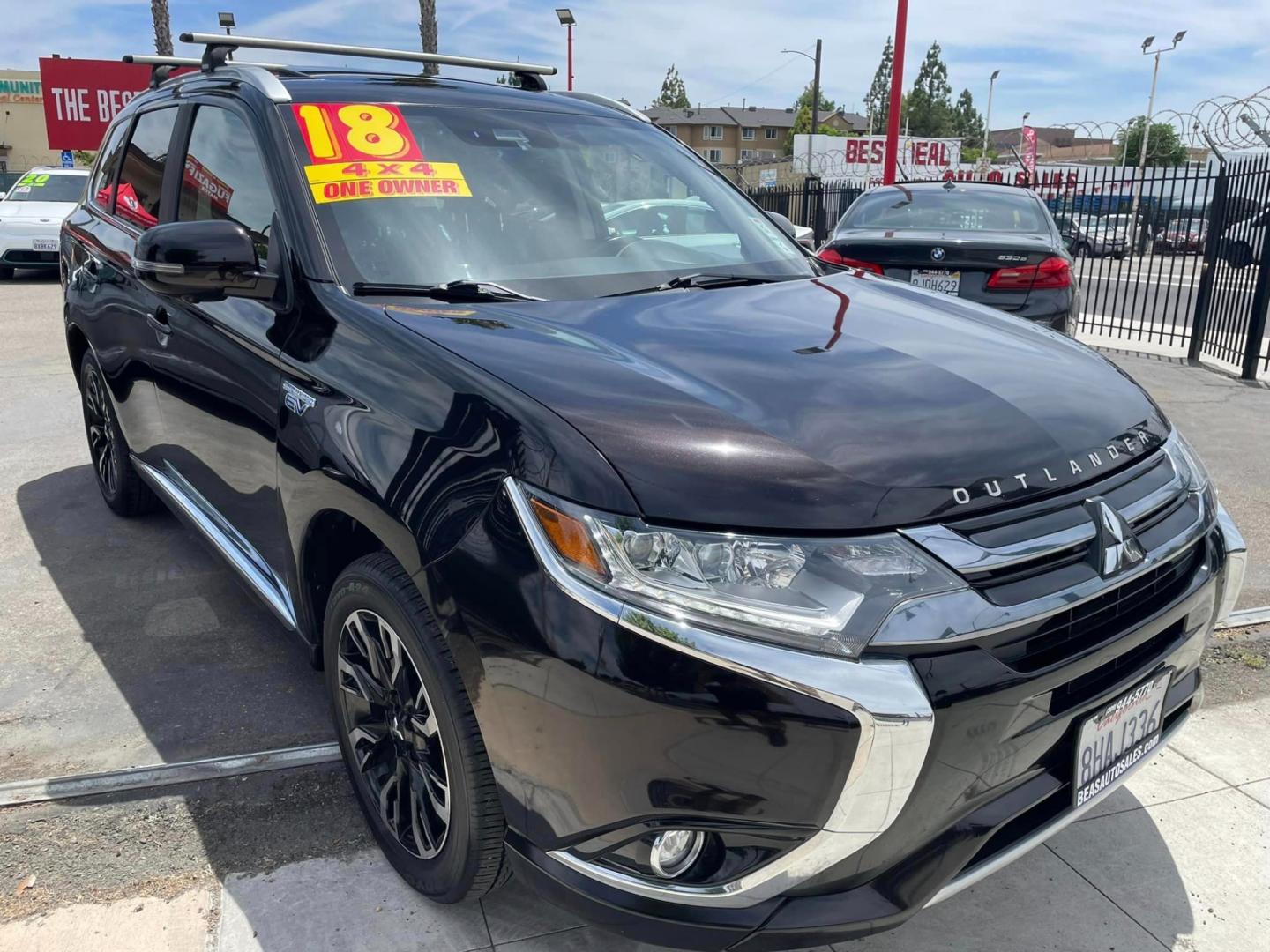 2018 BLACK /BLACK Mitsubishi Outlander PHEV (JA4J24A59JZ) , located at 744 E Miner Ave, Stockton, CA, 95202, (209) 944-5770, 37.956863, -121.282082 - PLUS TAXES AND FEES - Photo#1